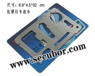 Stainless Steel Survival Tool Card Knife, Multifunction Knife Card,Camping Knife Card,