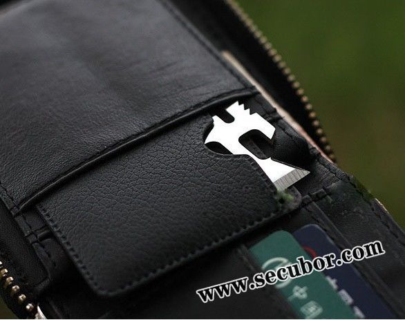 Military Multi Tool Card Pocket Camping Knife made by secubor.com, Stainless Army Survival Tool