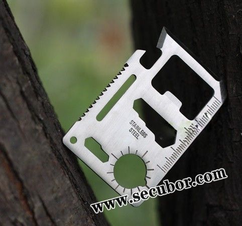 Pocket Card Hunting Survival Knife manufactured by secubor.com, Knife Card