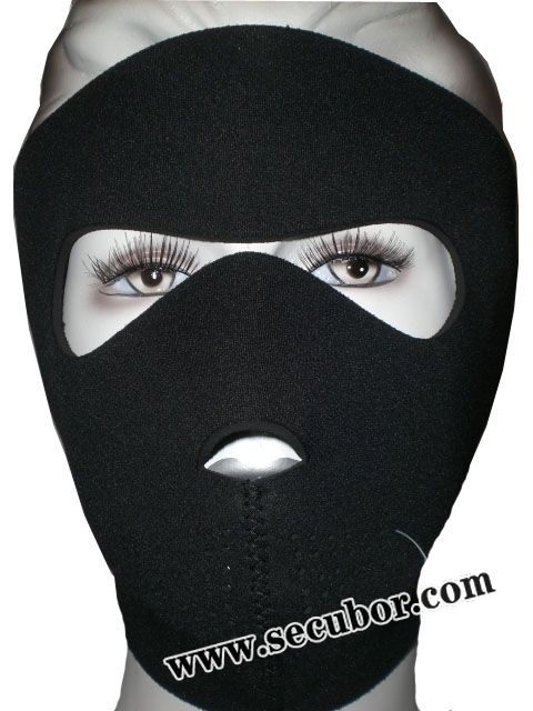 Neoprene Face Mask, neoprene skull half face mask