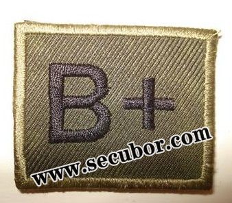 Blood Group Velcro Badges, PBV014