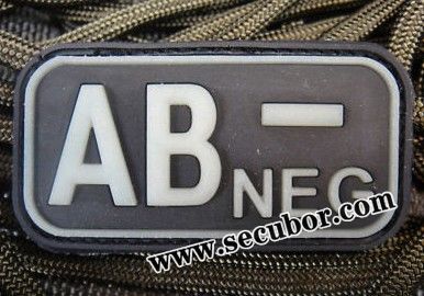 Custom Rubber Patches AB NEG, PBV026