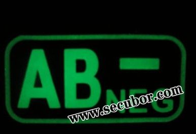 Glow in the dark PVC Rubber Patches, PBV027