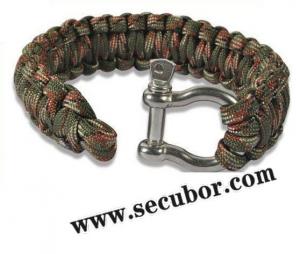 Stainless Steel Survival Paracord Bracelet