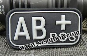 Blood Type Patch with Velcro