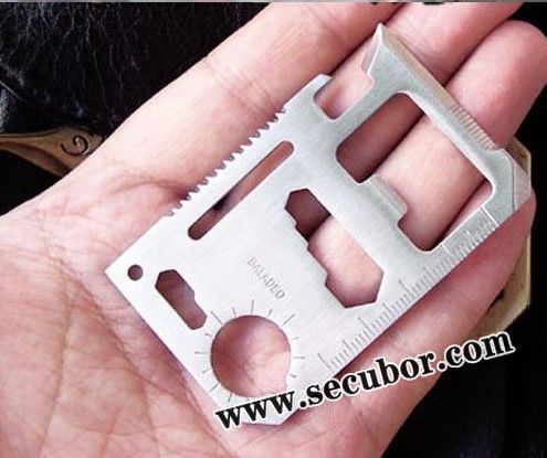 11 in 1 Multi Credit Card Survival Knife Camping Tool, Credit Card Knife