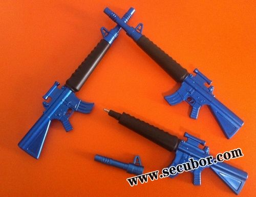 Rifle Shaped Pen Blue, Blue Gun Shape Pen